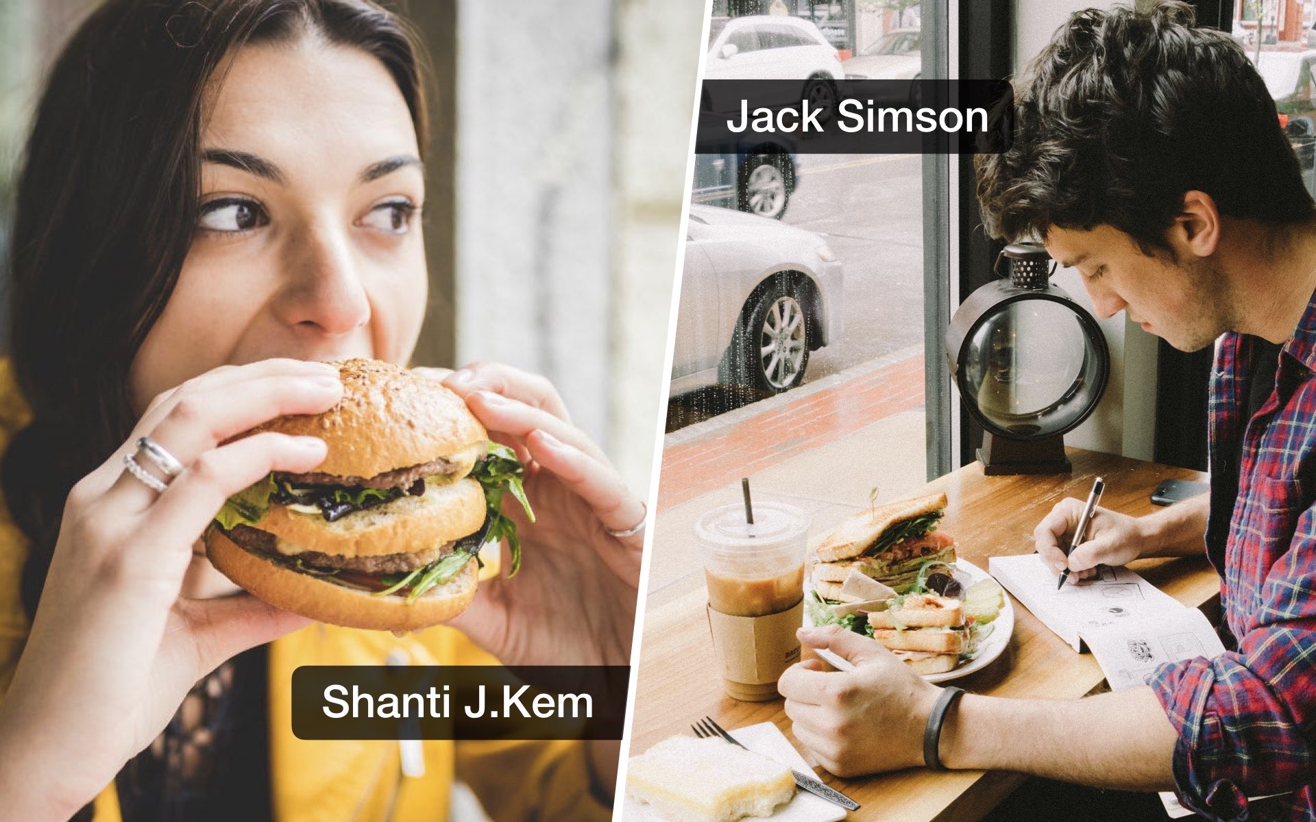Slide 6: Shanti and Jack at lunch